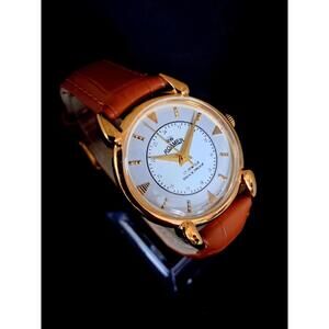 Vintage Roamer‎ Men's Leather Mechanical Watch RARE